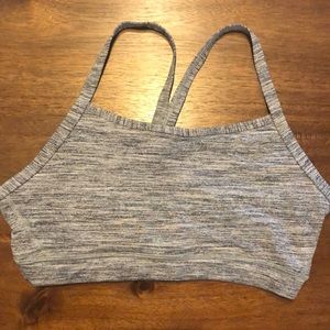 Lululemon grey y-back bra